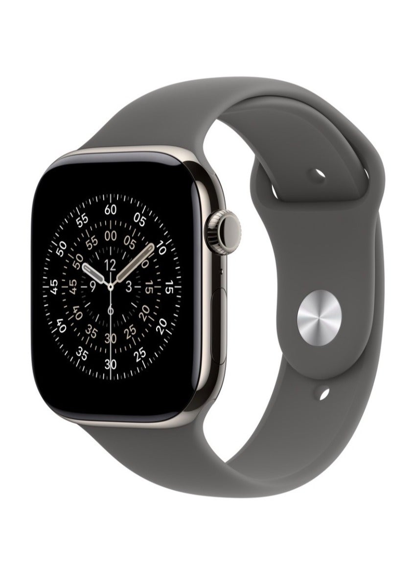 Silicone Watch Band Compatible with Apple Watch 42mm 44mm 45mm 46mm 49mm – Soft Sport Replacement Strap for Apple Watch Ultra, SE, Series 11/10/9/8/7/6/5/4 – Grey